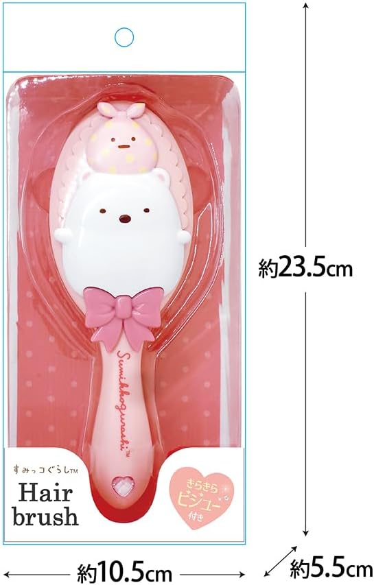 Morimoto Sumikko Gurashi Die-Cut Hair Brush, White Bear - BeesActive Australia