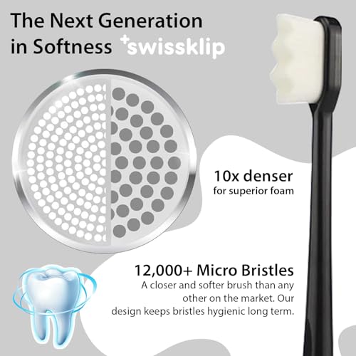Swissker by Swissklip Foam Toothpaste Teeth Whitening with Nano Toothbrush