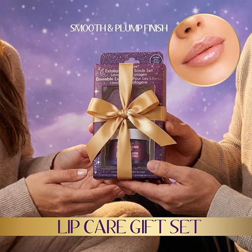 2pc Lavender & Collagen Lip Scrub Set - Smoothing & Plumping 50g 1.76 oz