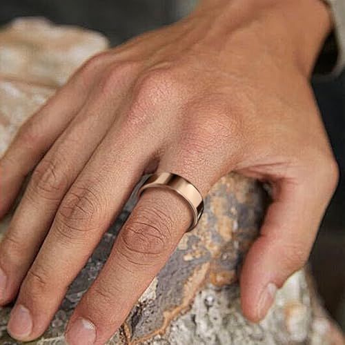 Smart Ring for Women & Men Fitness Sleep Heart Tracker Rose Gold 9