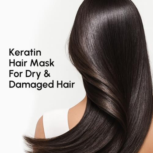 MAREE Deep Conditioning Hair Mask for Damaged Hair Treatment – Keratin Hair Care for Hydrating Growth Repair Moisturizing – Dry Curly Color Refreshing – 10 Fl Oz, White 10 Fl Oz (Pack of 1)