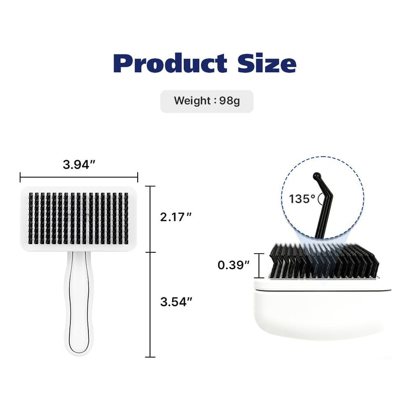 [PETHROOM] Healing Slicker Brush | Pet Brush | Dogs & Cats | Goldendoodle Brush | Coated Tips for Gentle Grooming | Dog Brush for Shedding | Long-Haired or Curly-Haired Dogs - BeesActive Australia