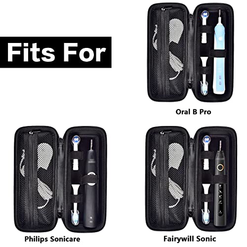 Comecase Toothbrush Travel Case with Wireless Microphone Case Compatible with JBL Wireless Two Microphone System
