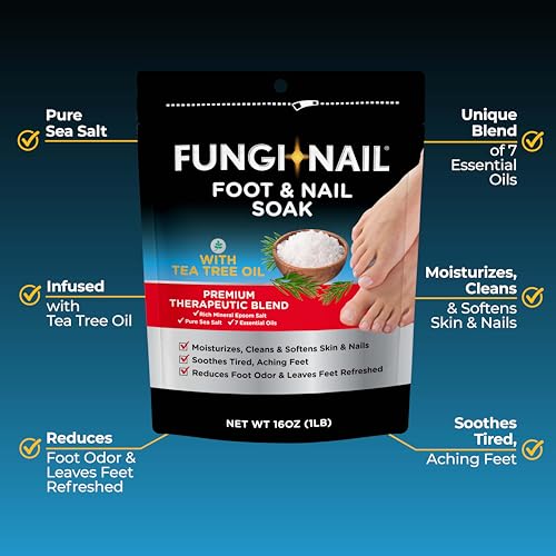 Fungi-Nail Foot & Nail Soak, Tea Tree Oil Foot Soak, 1 Pound