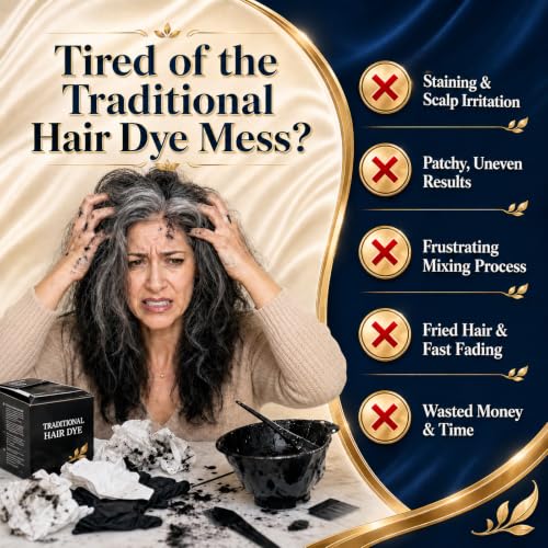 Light Brown Hair Dye Shampoo for Women & Men, Natural Color Depositing Light Brown