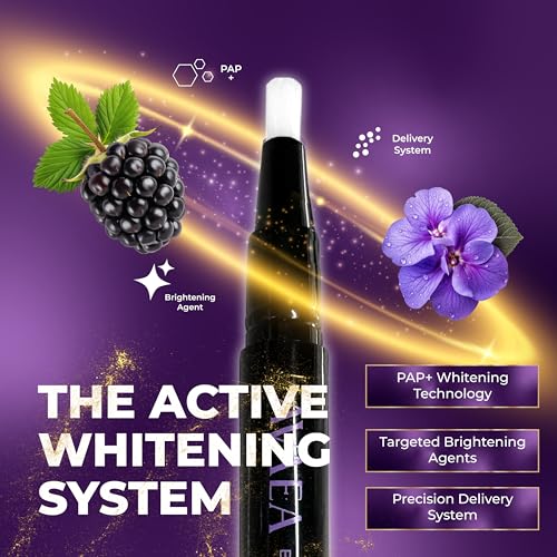 Dr. White’s AVAEA Noir Violet Pap+ Whitening Pen, BlackBerry + Violet
