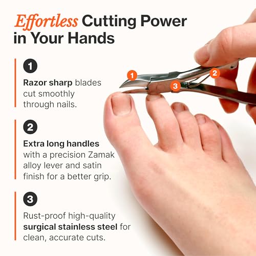 Fox Medical Equipment Professional Toenail Clippers for Thick Toenails