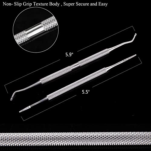 FAMILIFE Manicure Set Professional Manicure Kit 11 in 1 Christmas Gift for Women and Men Nail Kit and L07 100% Stainless Steel Ingrown Toenail File and Lifter Double Sided