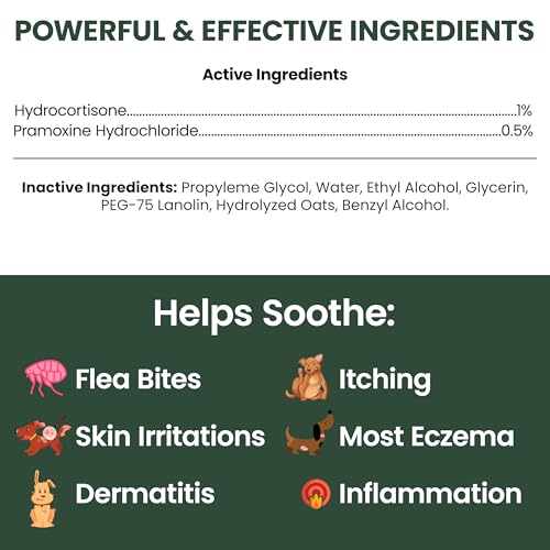 Hydrocortisone Spray for Dogs - 4 oz Anti Itch Spray for Dogs 4oz