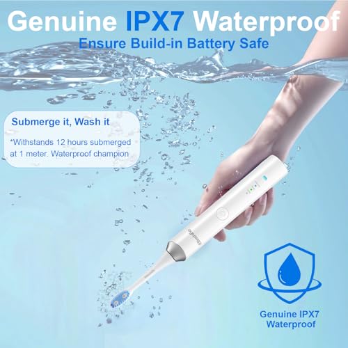 Sonic Electric Toothbrush for Adults and Teens,5+Years Battery Life, 48,800, Quiet Operation, Rechargeable,Genuine Waterproof, Operated Powered Tooth Brush,RelieveToothHealthProblems 6 Brushheads