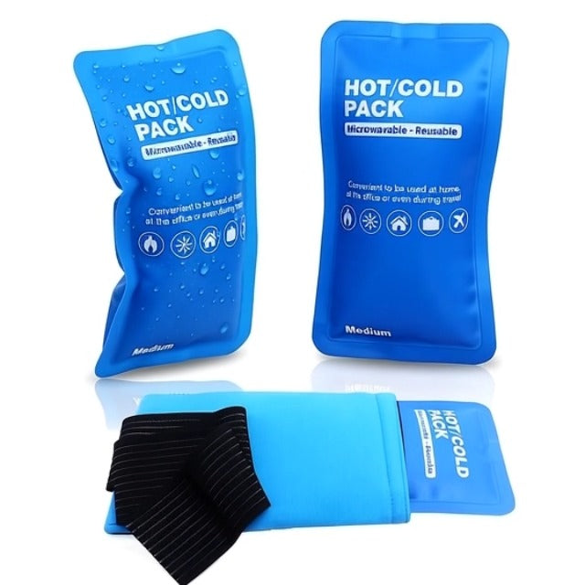 Reusable Gel Ice Pack for Injuries - Hot & Cold Therapy Pack for Muscle Pain Relief, Swelling Reduction, Post Surgery Recovery | Flexible Design Fits Shoulder, Knee, Back