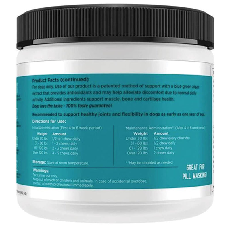 Hip + Joint Supplement with Glucosamine, MSM, Omega 3s, and Turmeric, Normal Inflammatory Response, Antioxidants, Made in USA, For Dogs , 75 ct - BeesActive Australia