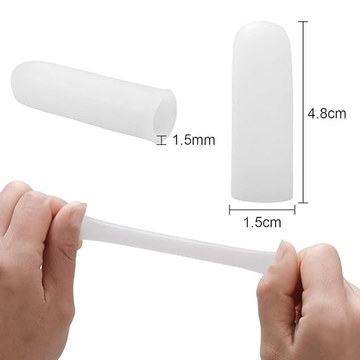 Finger Supporter, Pack of 20, Finger Protection Cap, Knuckle Supporter, Thumb and Knuckle, Silicone Gel, Sports - BeesActive Australia