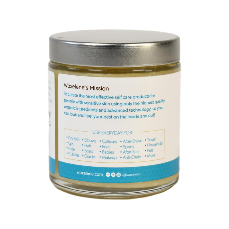 Waxelene Original Aerated Balm, Travel Jar, Organic Multipurpose Ointment the Petroleum Jelly Alternative Eczema Dry Sensitive Skin Face Moisturizer