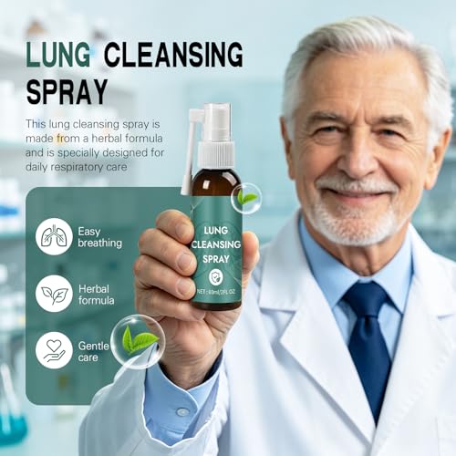 Lung Cleansing Spray, Herbal Lung Cleansing Spray, Natural Herbal Lung Cleaning Spray, Powerful Lung Support & Cleanse(50ml)