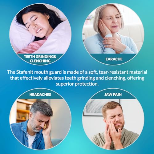 Mouth Guard for Grinding Teeth at Night: Custom Fit Sleeping Mouthguards for Grinding & Clenching - Moldable Nighttime Guards for Men and Women with 12 Cleaning Tablets 4