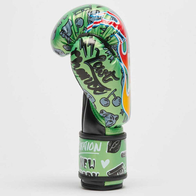 Leone 1947, Flames Boxing Gloves 06oz. GN407J green 6OZ