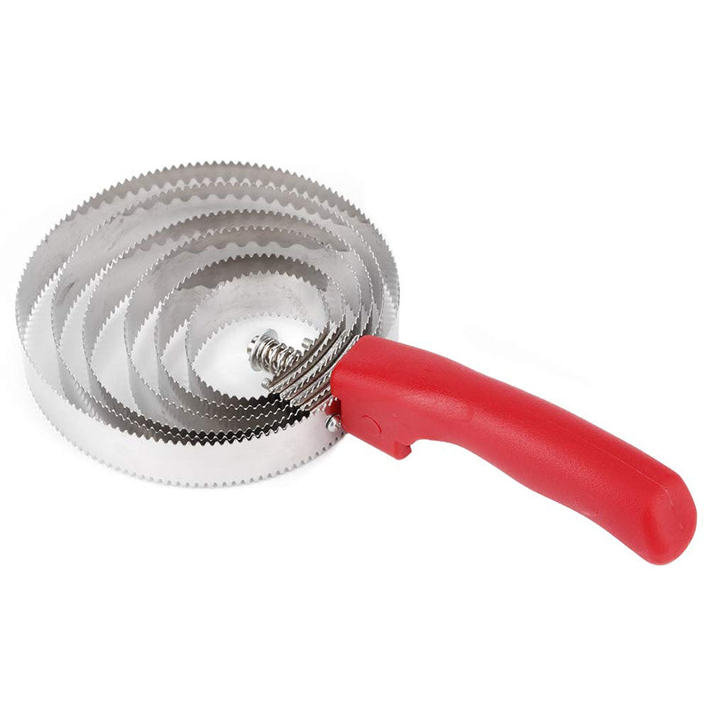 Horse scraper, stainless steel itching brush, 6 rings, curry comb, horse brush, double-sided curry comb, spiral curry comb, metal curry comb with ABS handle for horses, cattle, sheep, dogs, other animals, livestock itching - BeesActive Australia