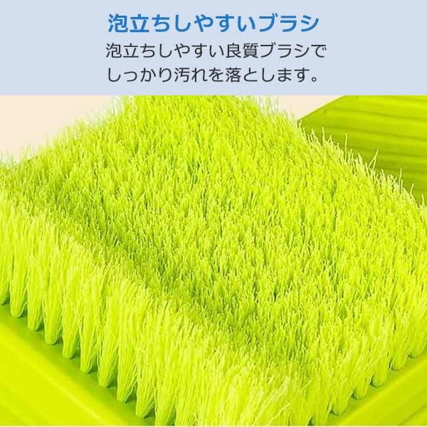 SPM-FWBRS-GY Foot Brush, Foot Brush, Foot Washing Mat, Wash, Heel Care, Foot Care, Odor Deodorizing, Odor Protection, Wash, Foot Odor, Odor Prevention, Exfoliating, Heel, Soles, Foot Washing Brush, Gray - BeesActive Australia