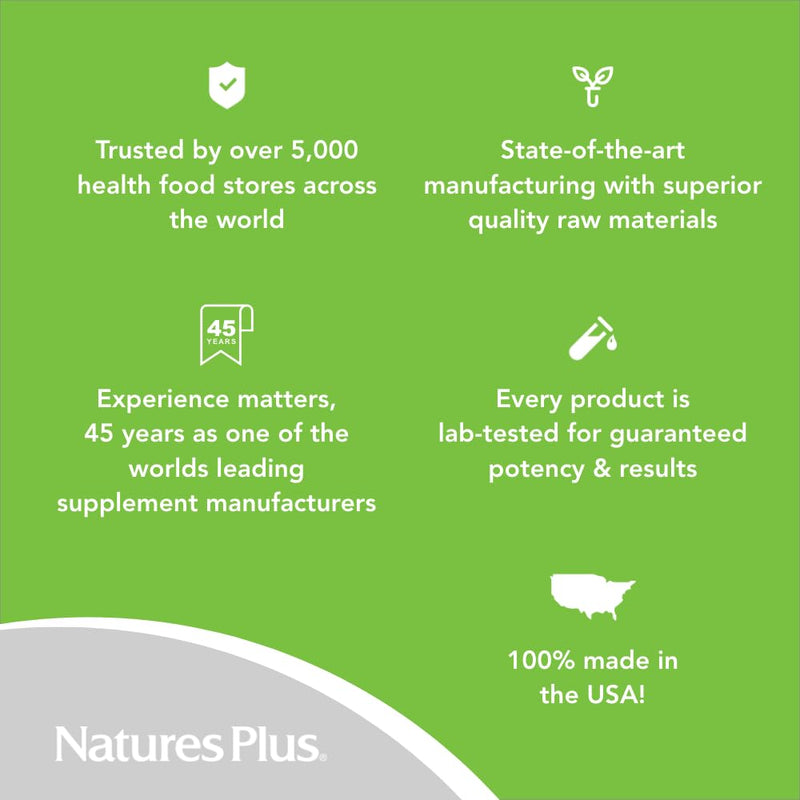 NaturesPlus Vitamin B1 300 mg - 90 Sustained Release Tablets - Mega-Dose Thiamin - Energy Support - Vegetarian, Gluten Free - 90 Servings
