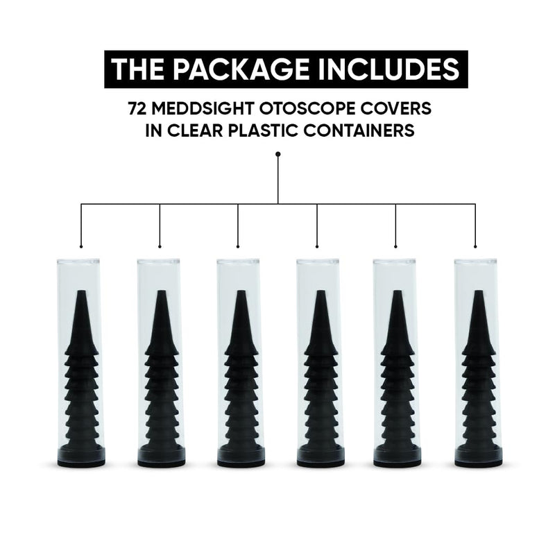 Disposable Otoscope Specula Tips, Single-Use Plastic Ear Speculum Covers, Medical-Grade, Pack of 72 Cover (2.5 mm & 4.0 mm) - BeesActive Australia