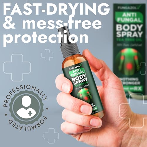 Antifungal Body Spray with Tea Tree Oil for Jock Itch & Athlete's Foot