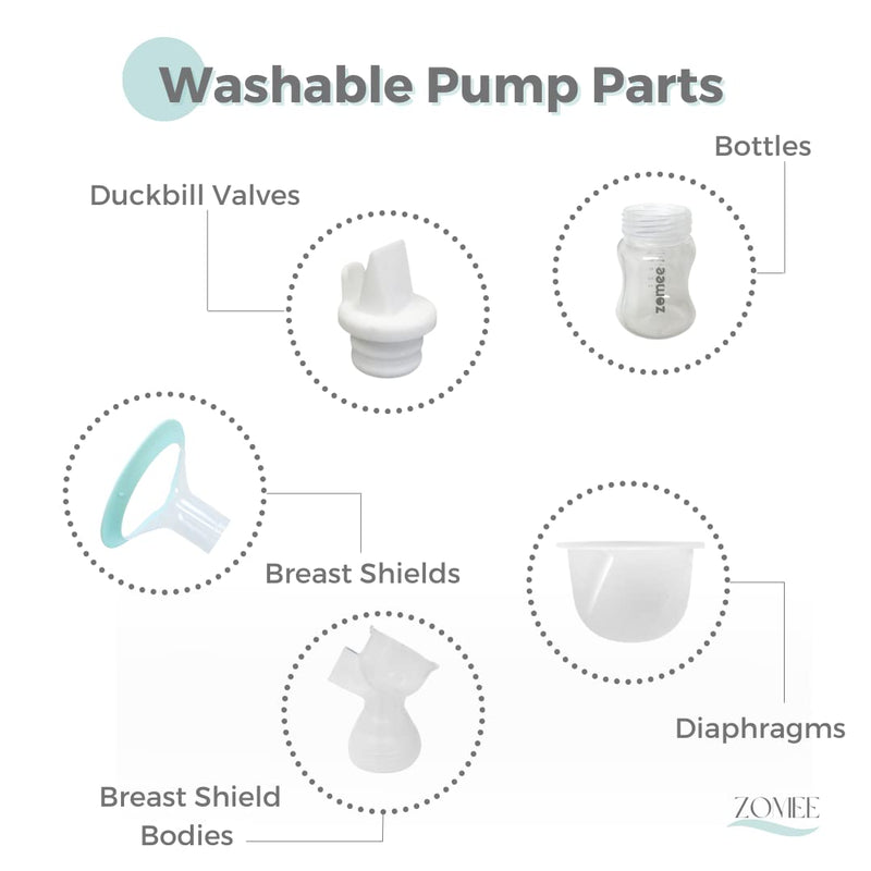 Zomee Flex Breast Nipple Shield Latch Assistance Inverted or Flat- Comfortable & Soft for Easy Pumping Use for Z1 Z2 Breast Pump (28 mm) 2 Pack 28mm - BeesActive Australia