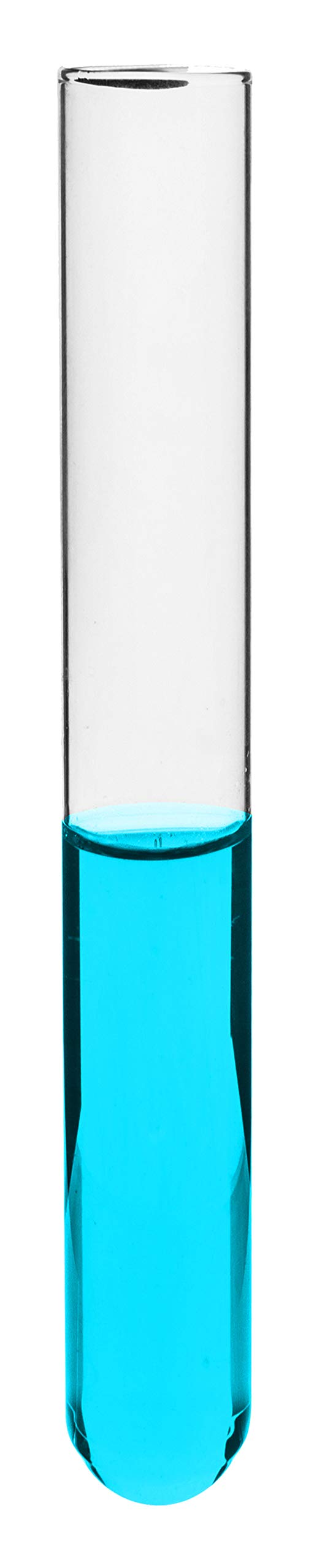 EISCO 100PK Test Tubes, 5ml - Borosilicate 3.3 Glass - 1mm Thick Walls, Rimless - Superior Heat & Chemical Durability - 3" Tall, 0.5" Diameter - Fire Polished Ends