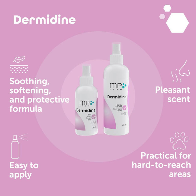Dermidine antiseptique pour chien et chat - Spray de 60 ml