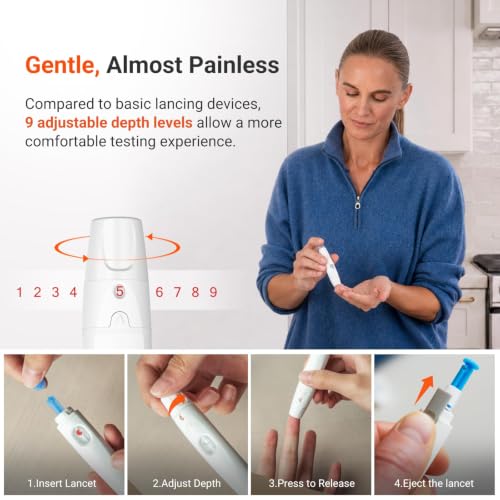 iHealth Gluco+ Wireless Smart Glucose Monitor Kit, 100 Strips & 100 Lancets BG5S100
