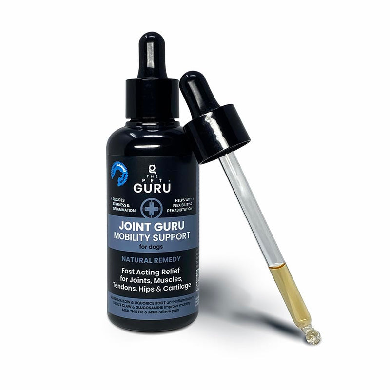 Joint Guru - Mobility Supplement for Dogs, 100ml - Natural Daily Support with Glucosamine & Devils Claw - Reduces Inflammation - Promotes Flexibility - Dog Health Hip & Joint Care