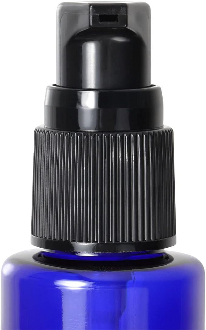 Natural Cosmetics Laboratory PET Bottle Pump, Cobalt Blue, Blue, 1.7 fl oz (50 ml) - BeesActive Australia