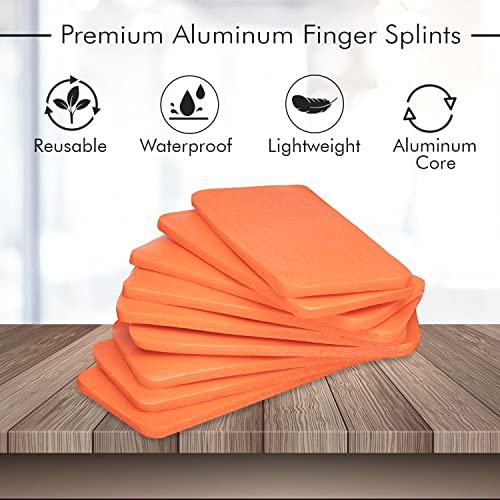Novamedic First Aid Padded Aluminum Finger Splint 20 Pack, 2 inch, Made for Finger Knuckle Immobilization Sprains, Swelling, Strains, Arthritis of Adults and Children Provides Pain Relief, Waterproof Brace