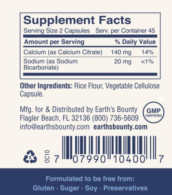 Earth's Bounty - Oxy-Caps - 90 Vegetarian Capsules - Oxygen Supplement - Vitality - Supports Stamina and Performance Recovery (Pack of 2) 90 Count (Pack of 2)