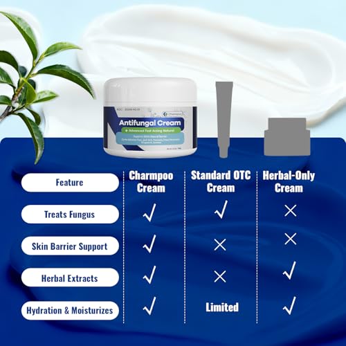 CHARMPOO Advanced Antifungal Cream for Jock Itch & Athlete’s Foot, 3.4 oz single pack