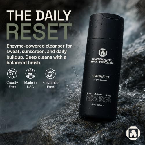 Enzyme Powered Face Cleanser for Men - Deep Pore Cleansing - 5oz
