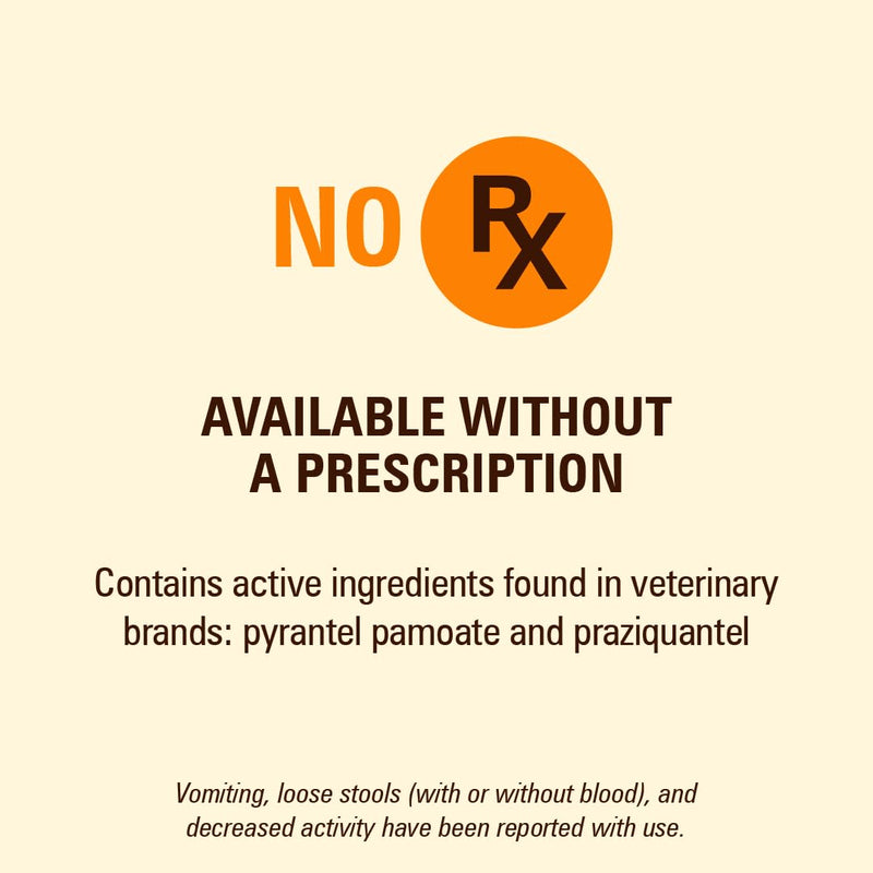 Worm X Plus 7 Way DeWormer for Large Dogs Over 25 lbs (6 Count) + ADVECTA Flea and Tick Prevention for XL Dogs Over 55 lbs (4 Count) Bundle