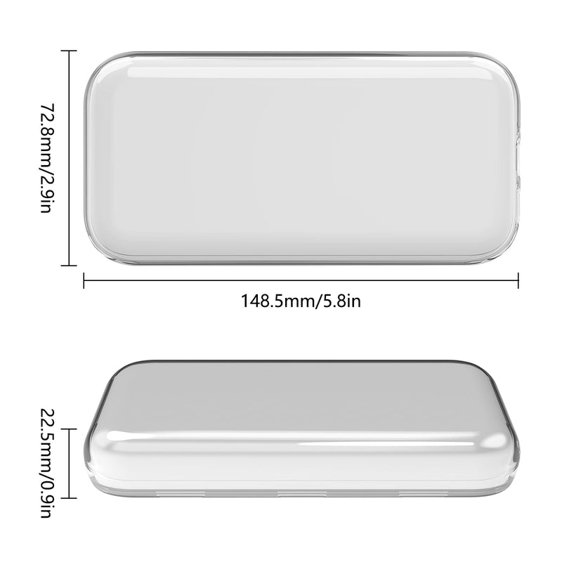 is suitable for Apple Vision Pro battery protective case, anti-drop, anti-scratch, for Apple VR Vision Pro TPU material soft case, suitable for Apple Visual Pro battery accessories Clear - BeesActive Australia