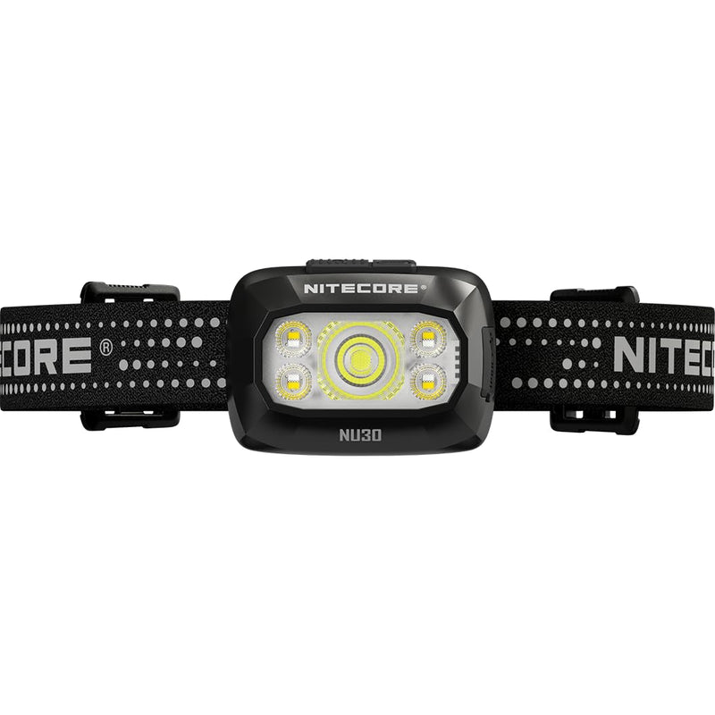 Nitecore NU30 500 Lumen LED Rechargeable Headlamp with White and Red Beams Black