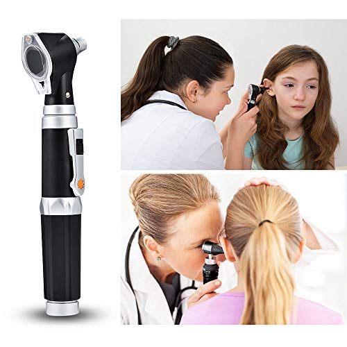 Otoscope Kit,Professional Diagnostic Ear Care Tool with 3.0V LED Bulb, 3X Magnification, 4 Speculum Tips Size - for Children, Adults, Pets, etc. - BeesActive Australia
