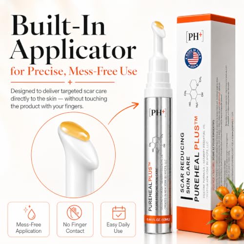 Patented Silicone Gel for Scars, Surgery, Burns & Acne 13g - Surgeon-Developed Scar Removal Cream for Surgical Scars, Old & New Scars, C-Section, Keloids, Stretch Marks, Made in USA