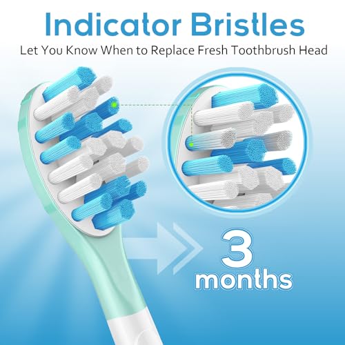 Aoremon Toothbrush Replacement Heads for Sonciare C3, 10 Count, White 10 Count (Pack of 1)