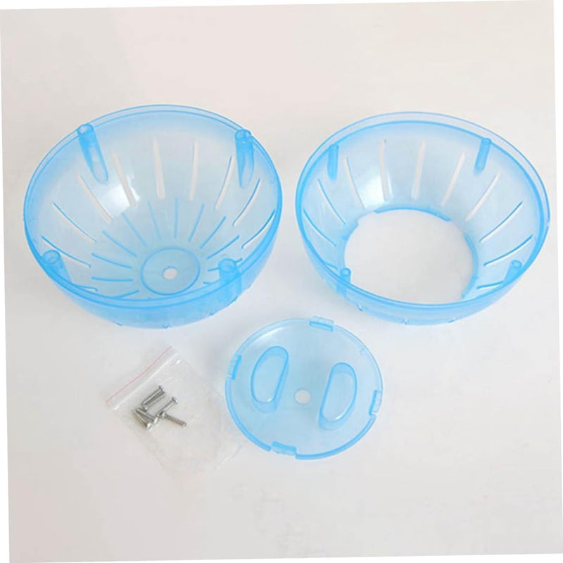 2Pcs Blue and Pink Hamster Balls Hamster Ball Transparent Dwarf Hamster Exercise Balls Running Wheel Gerbil Toys, Small Animals, Small Animal Health Supplies - BeesActive Australia
