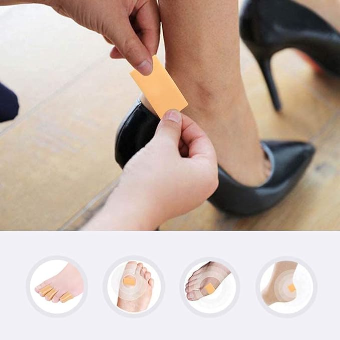 YFFSFDC Shoe Blocking Prevention Tape, Prevents Shoe Slipping, Waterproof Material, Foot Protective Pad Adhesive, Heel Pad Tape, Foot Pain, Abrasion Resistant, Pain Relief, Long Walking, Breathable, Unisex - BeesActive Australia