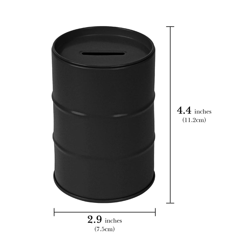 Linkidea Safety Razor Blade Disposal Container Box, Metal Razor Disposal Case Safe Bank for Storing Used Wasted Blades (Black) Black