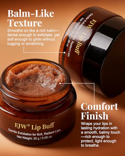 Triple-Action Lip Scrub - Brown Sugar, Coffee & Pearlite Exfoliator - Infused with Coconut & Botanical Oils for Nourishing Care of Dry, Cracked Lips - Vegan, Cruelty-Free 0.88 Ounce (Pack of 1)