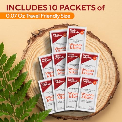 Marie Originals Wounds, Burns & Chafing Ointment Packets, 10 Packets