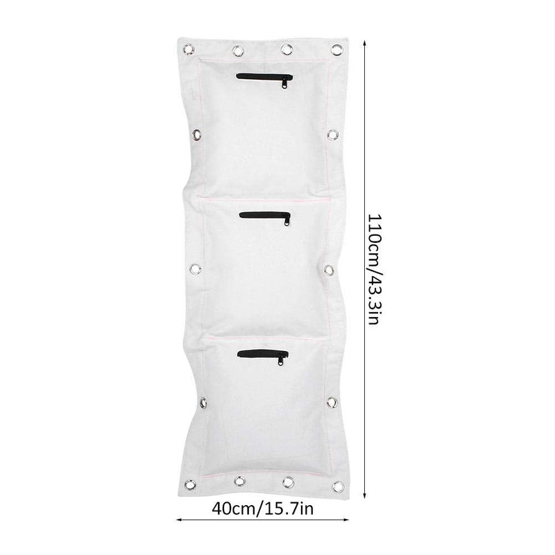 Wing Chun Wall Canvas Punch Empty Sand Bag Target Boxing Muay Thai Sanda with Zipper Triple Bag - BeesActive Australia
