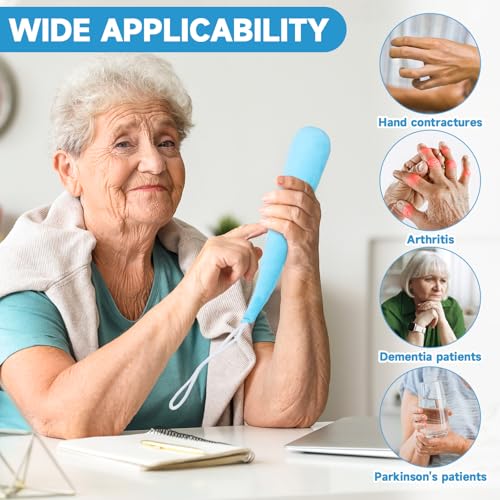 6 Pcs Palm Protector for Hand Contracture Carrot Shape Cushion Fluff Finger Contracture Cushion with Elastic Band & Finger Sepereter Prevent Hand Contracture for Parkinson Dementia Arthritis