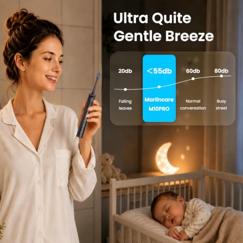 Electric Toothbrush for Adults, 180-Day Battery, Black